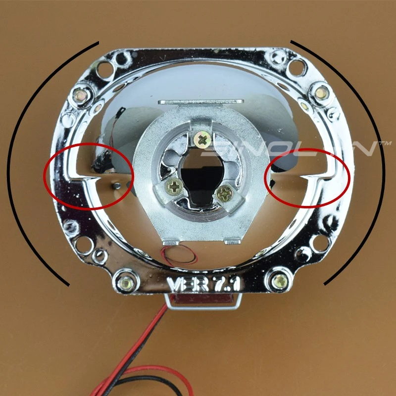 Sinolyn Bi-xenon H4 H7 HID Мини проектор фары линзы 2,5 ''7,1 WST линзы для автомобилей Аксессуары модифицированное использование H1 ксеноновая лампа