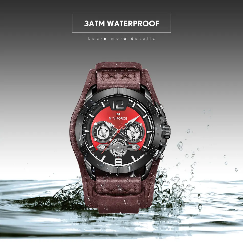 Мужские часы Топ люксовый бренд NAVIFORCE мужские уникальные спортивные часы мужские кварцевые часы с датой водонепроницаемые наручные часы Relogio Masculino