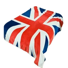 150*200 cm Multifunción Manta Cubierta de Sofá Sola Sábana Lanza Británica Bandera Americana A Cuadros de franela de lana