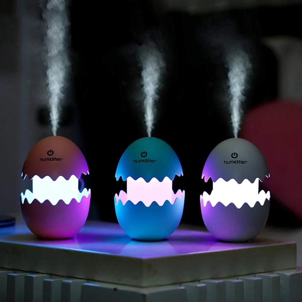 

Fun Egg Cartoon Aromatherapy Essential Oil Diffuser LED Lights Ultrasonic Cool Mist Aroma Air Humidifier for Office Baby Bedroom