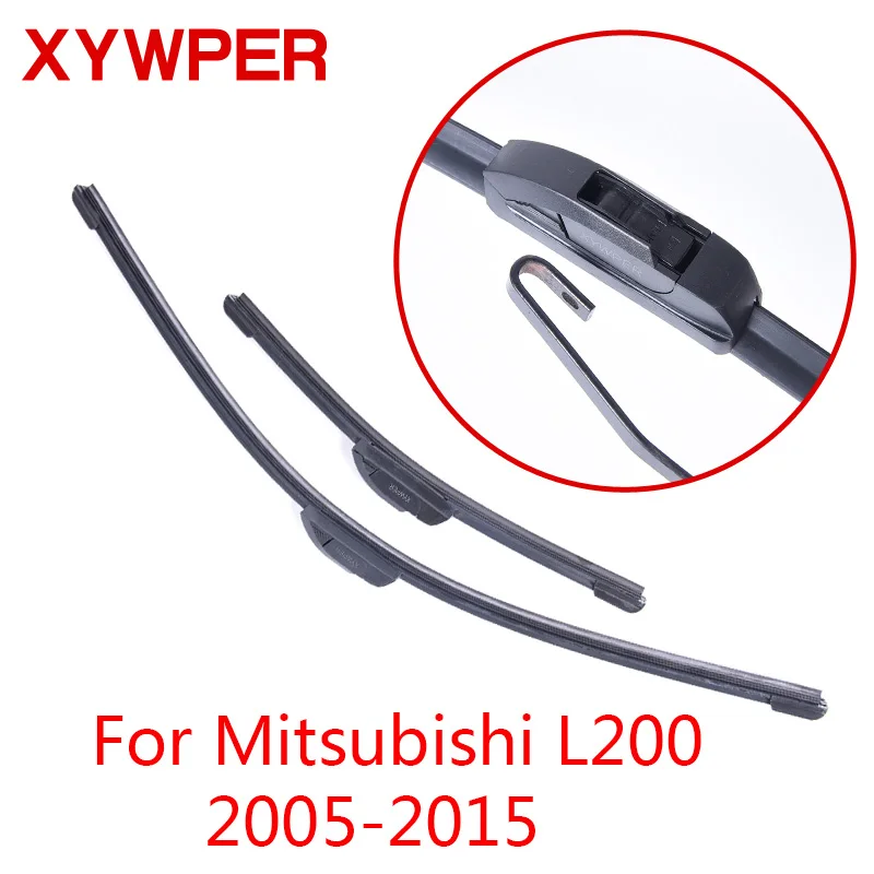 XYWPER Wiper Blades for Mitsubishi L200 2005 2006 2007 2008 2009 2010 2011-2015 Car Accessories Soft Rubber Windshield Wipers | Автомобили