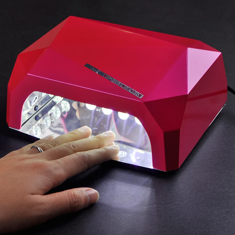 36 Вт Авто сенсор Сушилка для ногтей гель для ногтей быстрая сушка устройство алмазной формы лампы для ногтей отверждения УФ гель-лака инструменты для ногтей