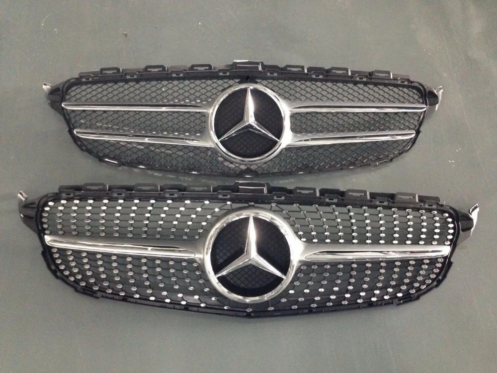 Diamant Kuhlergrill Fur Benz C Klasse W203 W204 W205 Hochwertige Stern Stil C Klasse Mercedes C Erstklassige Grill Cleaner Grill Chromew203 Amg Aliexpress