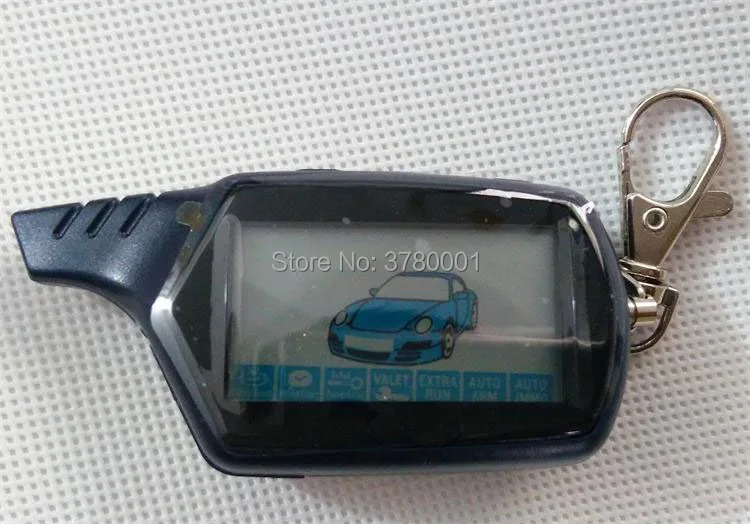 

Wholesale Russian Keychain B9 LCD Remote Controller Key Fob For Two Way Anti-Theft Car Alarm System Starline B9 Twage Keychain