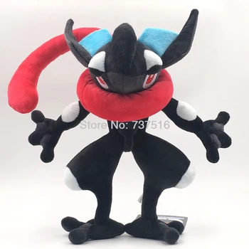 

New Anime Soft Black Mega Greninja Plush Bigfoot Frog Doll Figure Stuffed Animal Children Toys Kids Gift 12 Inch