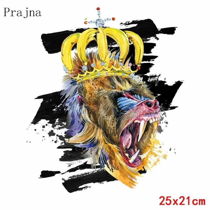 Prajna 2 размера King Lion Patches утюжок на переноске теплопередача для детской одежды