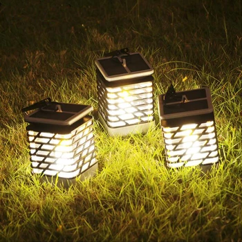 

YH0811 Outdoor Solar Light Courtyard Landscape Decoration Solar Light Candle Simulation Flame Waterproof IP55 Hanging Lamp