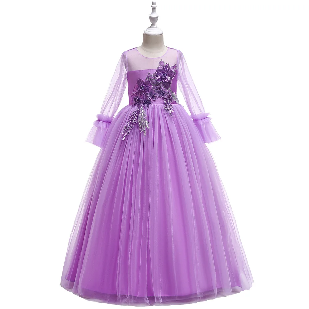 

NEW Flower Girl Dresses for Wedding Cinderella Girls Dress Princess Children Party Ball Gown First Communion Dress