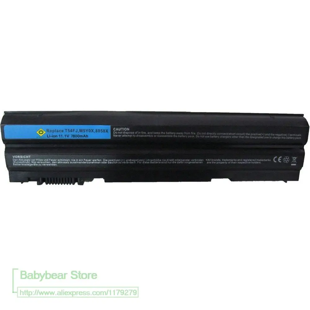 9 Cell 11.1V 7800mAh New Replacement Laptop Battery for Dell Latitude