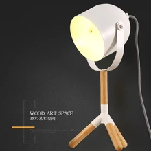 Современные декоративные деревянные настольные лампы для спальни E27 AC110V-240V вилка европейского и американского настольная лапа студента гостиной и спальни