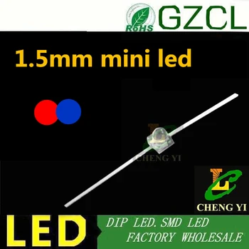

1.5mm mini led TR8 TR10 RED&BLUE bicolor Butterfly 1.5mm dip led(CE&Rosh)