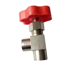 2 pcs 1/4″ BSPP Female Nickel-Plated Brass Threaded Angle Needle Valve NV3-1/4