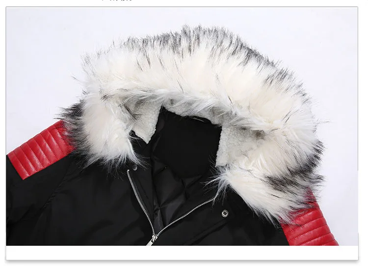 DIMUSI зимние куртки мужские толстые теплые парки мужские Faxu пальто с меховым воротником мужские хлопковые длинные пиджаки ветровки с капюшоном, TA256