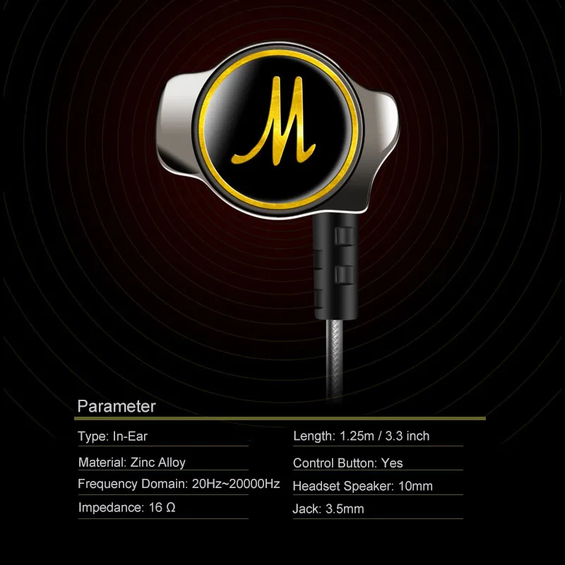 Новые наушники DM7 auriculares fone de ouvido специальное издание позолоченный корпус