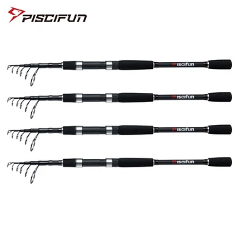 

Piscifun TRAVELLER Telescopic Spinning Fishing Rod 1.8M 2.1M 2.4M 2.7M 3M 3.6M Power Carbon Fiber Spinning Travel Rod 4-30g