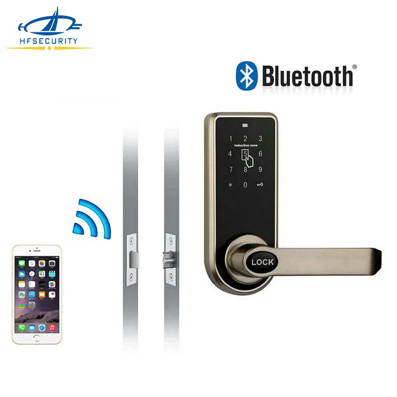 HFSECURITY  Smart Door Lock Bluetooth Mobile Phone APP ...