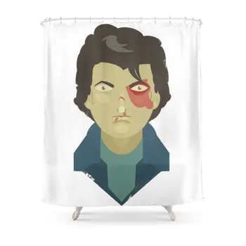 

Steve Shower Curtain Set Bath Curtain For Bathroom With Non-slip Floor Mat