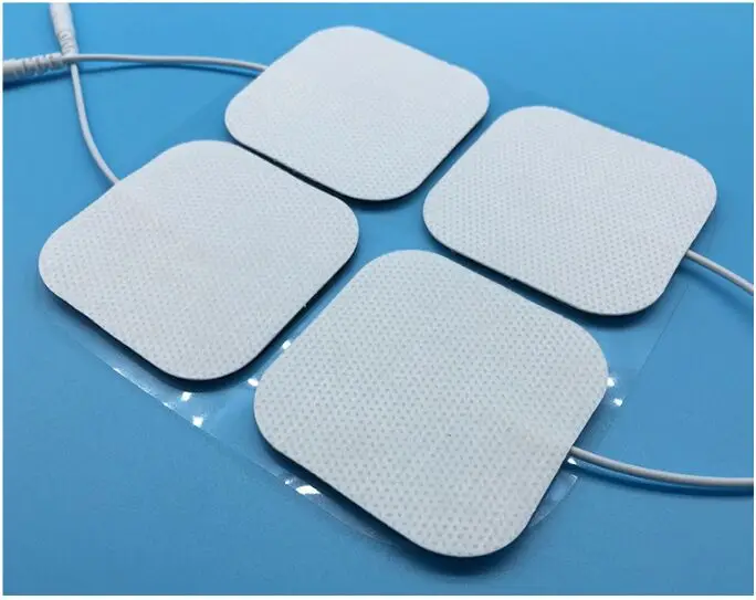 Square Reusable Self Stick Gel TENS Unit Electrodes 5*5cm Electrode
