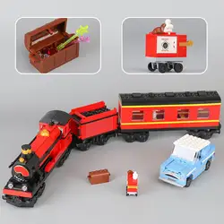 [Новинка] 724 шт. набор строительных блоков "Хогвартс Экспресс поезд в Хогвартс замок" для детей подарок обучающая игрушка