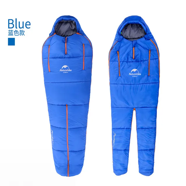 2 Size Wearable Outdoor Camping Mummy Sleeping Bags With Legs Thermal
