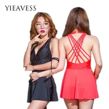 Yieavess Цельный купальник Для женщин сзади крест купальник повязку купальник Для женщин Купальники для малышек