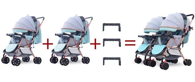 С музыкальной коробкой можно разобрать двойную коляску, портативные коляски для близнецов, можно сложить в сложенном виде, детские коляски для новорожденных