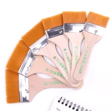 6 стилей нейлоновая кисть для окрашивания волос масляная Акварельная вода порошок пропилен разные размеры кисти для рисования школьные художественные принадлежности