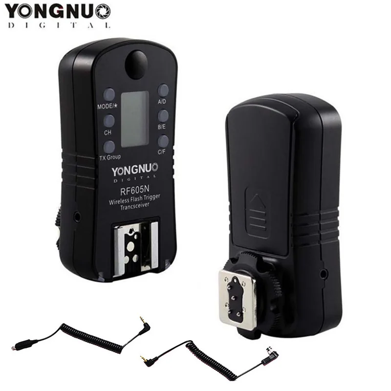 Беспроводной триггер для вспышки YONGNUO RF-605N RF605N RF 605 Nikon D7100 D7000 D5300 D5100 D5000 D3100 D90 D80 D70