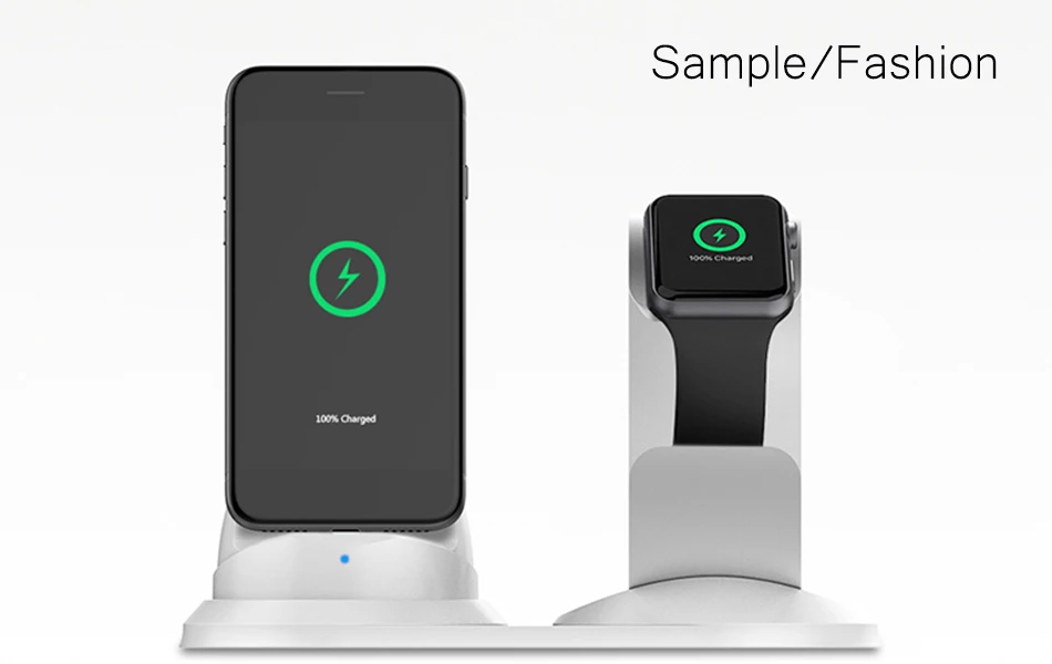 2 в 1, алюминиевый настольный держатель для телефона, подставка для iPhone 8/7/6/SE, зарядная док-станция для Apple Watch, зарядная подставка, настольная подставка