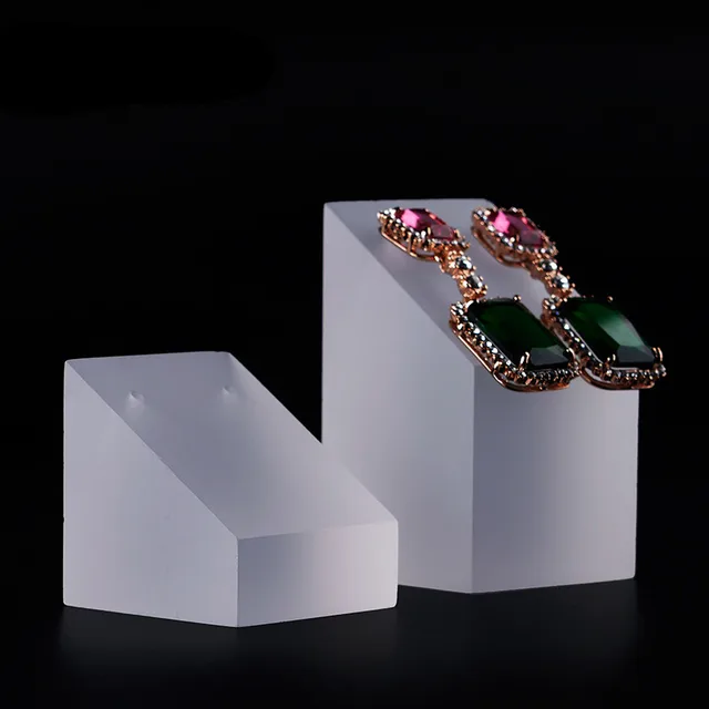 Acrylic Jewellery Display Holder Lot Of 2 Earrings Frosted Acrylic Jewellery Display Holder Lot Of 2 Earrings Frosted Stand