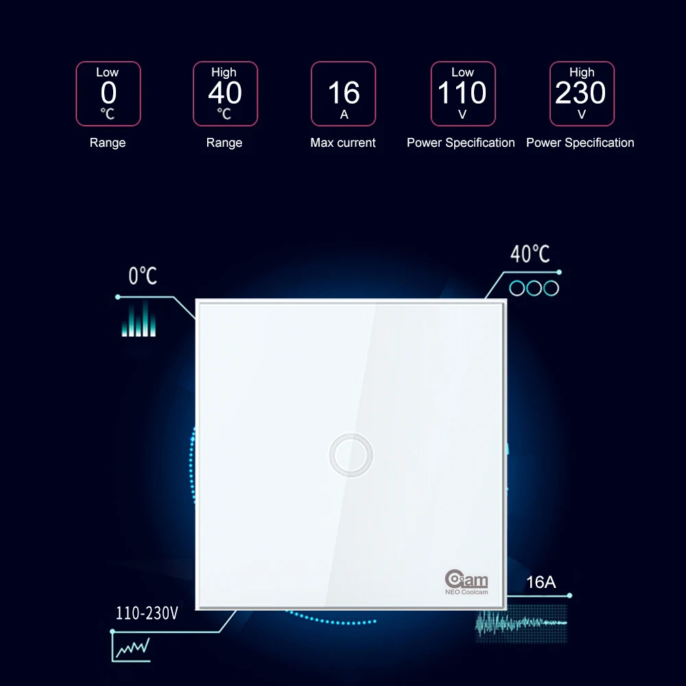 НЕО Coolcam Z-wave настенный светильник переключатель Z Wave беспроводной смарт-светильник с дистанционным управлением переключатель домашней автоматизации