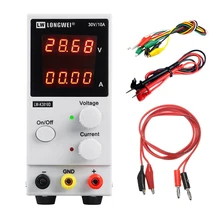 Fuente de alimentación CC de laboratorio, dispositivo de conmutación con pantalla de 4 dígitos, ajustable, 30V, 10A, alta Reparación de precisión, LW-K3010D, nuevo