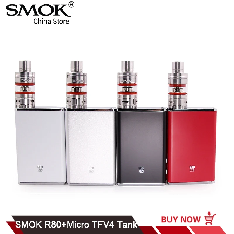 

SMOK Micro One R80 Mod Kit 4000mah Micro TFV4 Tank Vaporizer E Cigarette VS eleaf Pico Mag G-PRIV 2 Electronic Cigarette Kit