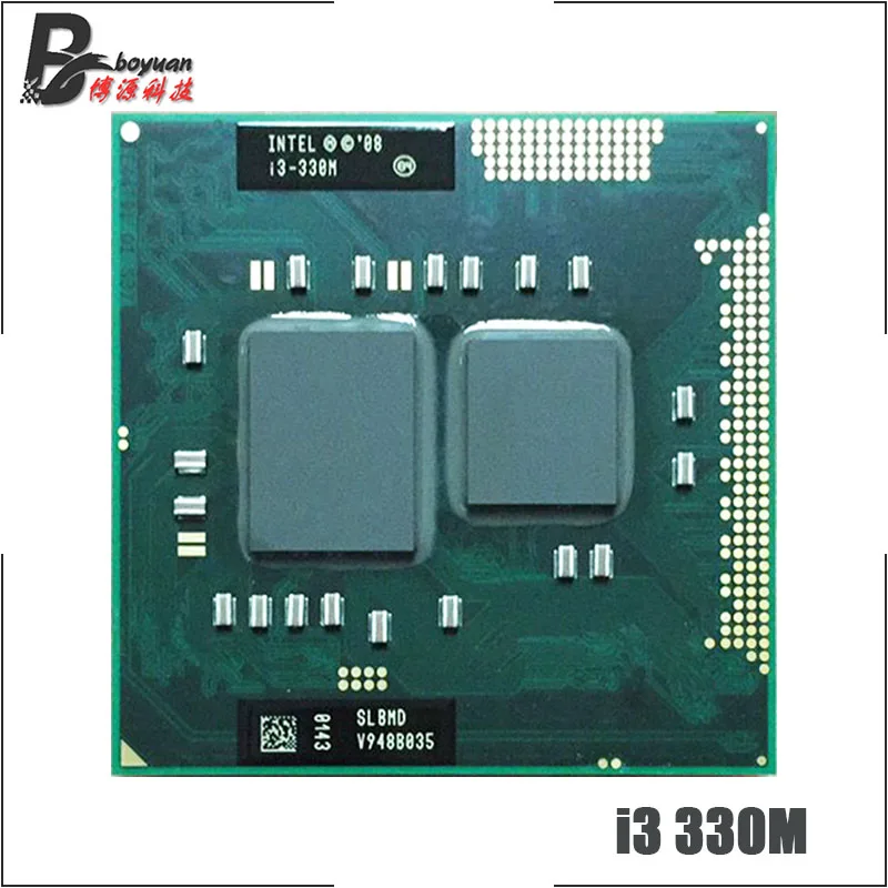 Процессор Intel Core i3 330M SLBMD SLBVT 2 1 ГГц двухъядерный четырехпоточный ЦПУ процессор 3M 35