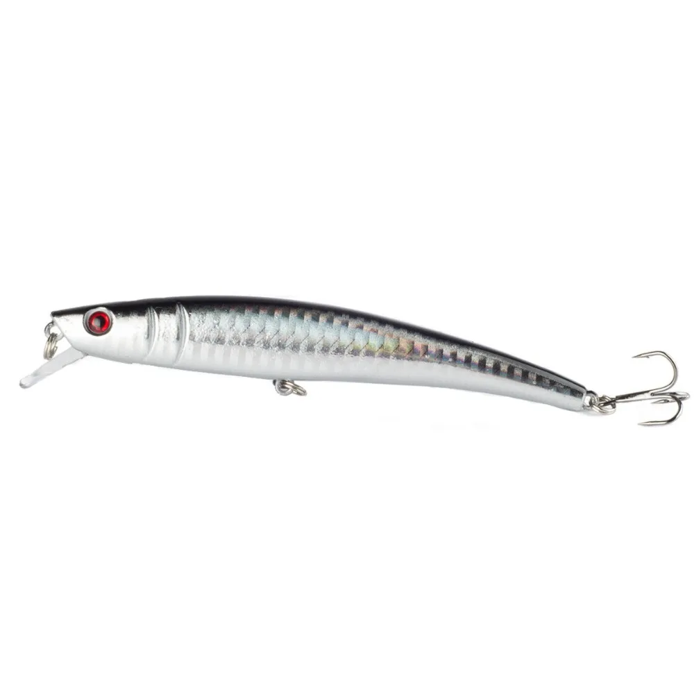 

1pcs Fishing Lure Bass Bait Artificial Minnow Bait 12cm11g Crankbait 5 color fishing tackle 6# Hook Pesca