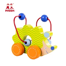 Kids Wooden Bead Maze Toy Baby Preschool Educational Hedgehog Animal Toy For Toddler PHOOHI Kids Wooden Bead Maze Toy Baby Preschool Educational Hedgehog Animal Toy For Toddler PHOOHI