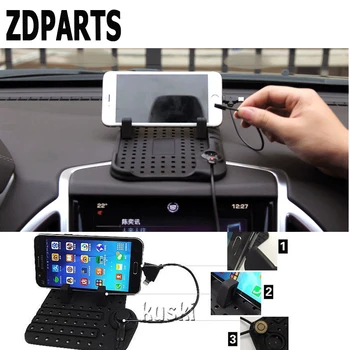 

ZDPARTS Car Anti-skid Pad Mat Phone Holder Charger For Kia Rio Ceed Hyundai Solaris Suzuki Grand Vitara Swift Alfa Romeo Sticker