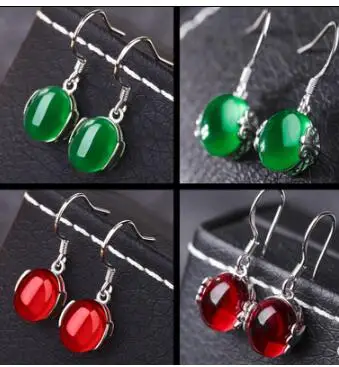 

Free shipping 1 pair S925 pure silver earrings 925 silver earring big sale