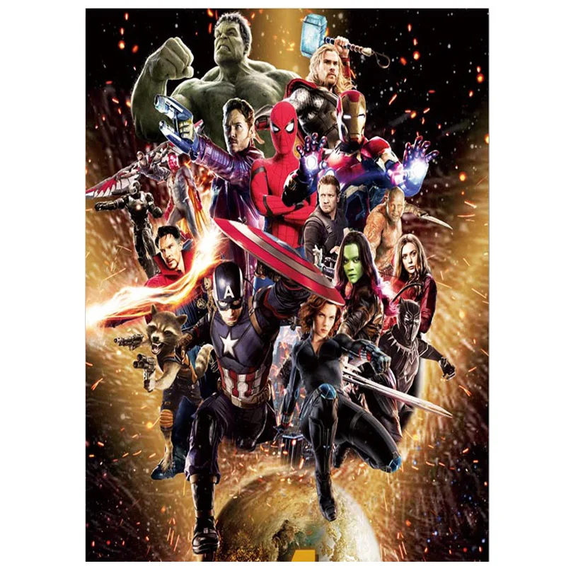 

5D Diy Diamond Painting Cross Stitch The Avengers Home Decor Full Rhinestones Mosaic Inlay Diamond Embroidery CF242