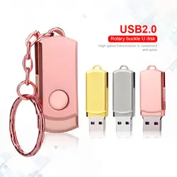 Розовое золото Серебряная ручка Drive высокое Скорость USB Flash Drive 64 GB 32 GB 16G 8 GB 4 GB USB Key Ring Memory Stick флеш-накопитель Бесплатная доставка