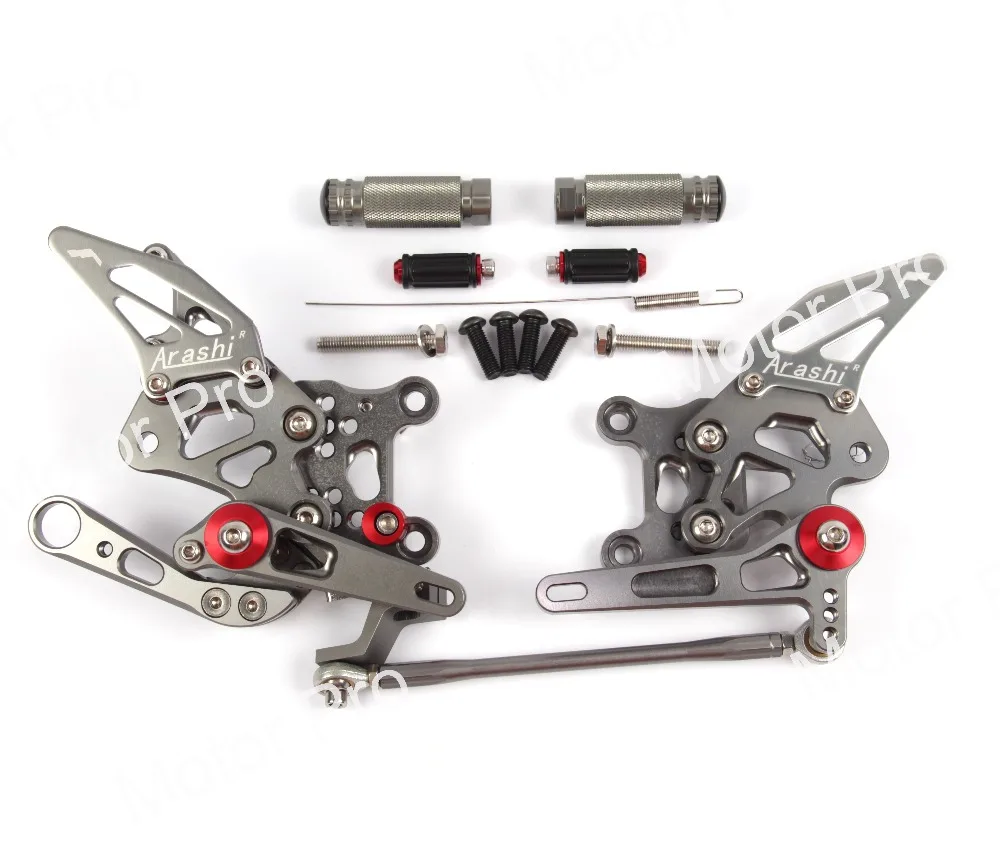 

Adjustable Footrests For Aprilia RSV4 R FACTORY 2009 2010 2011 2012 Motorcycle Accessories Foot Rests Pegs Rearsets Pedal GRAY