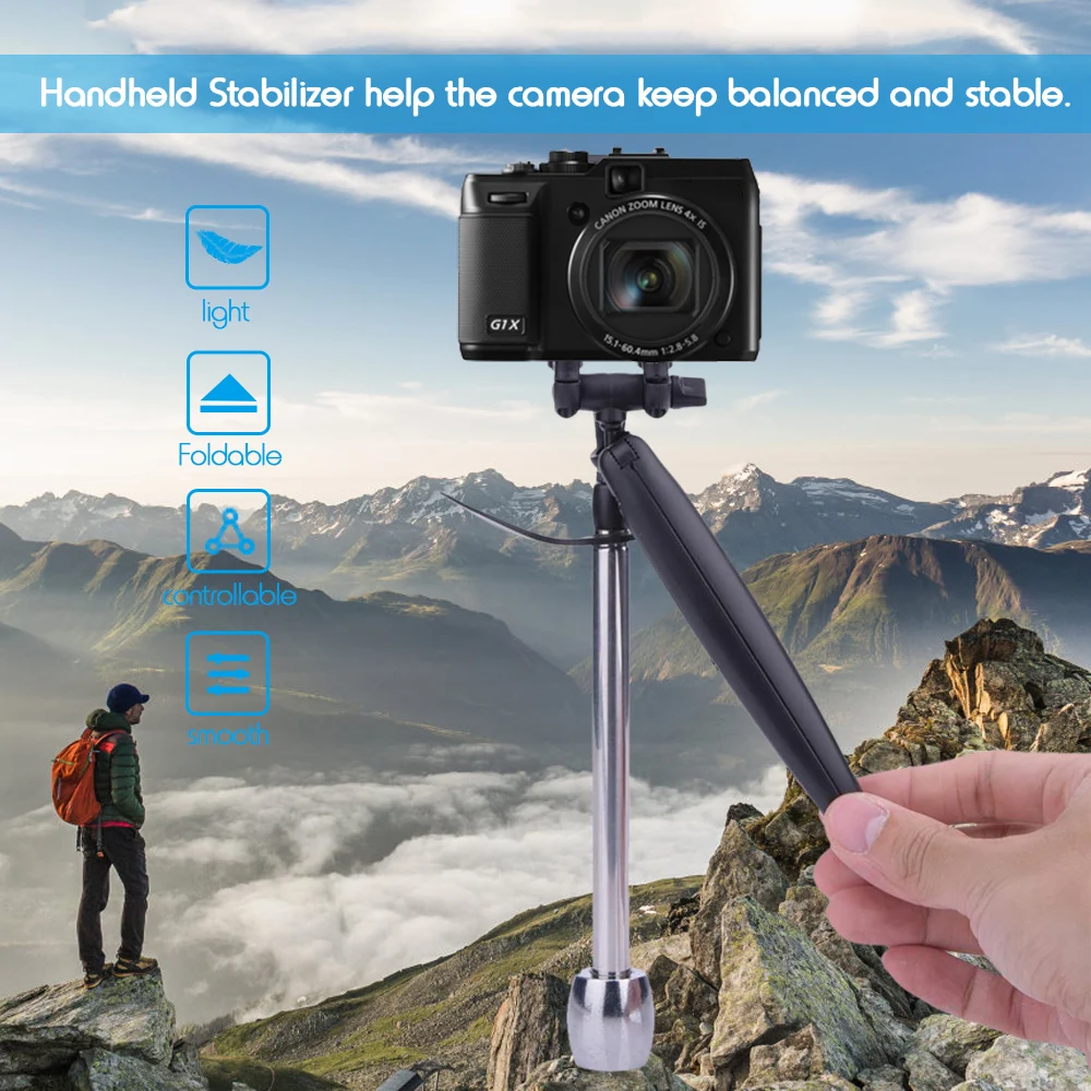 

Mini Handheld Stabilizer Camera Stand for Gopro Hero 5/4 camera Smartphone Photography Accessories