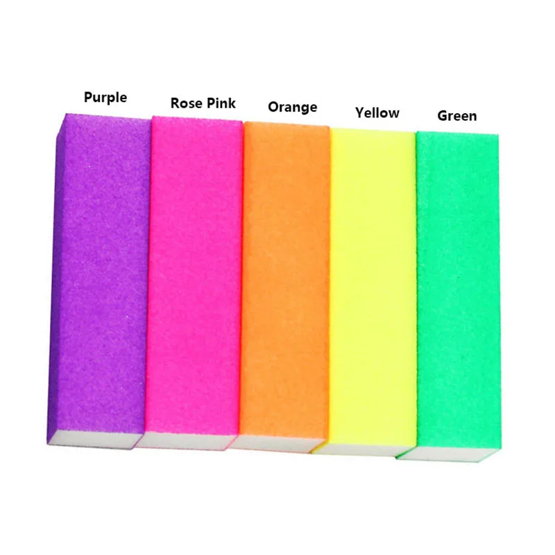 

5 pieces/lot Buffer Block Sanding Sponge Nail File for UV Gel Nail Polish DIY Nail Art Pedicure White Nail Buffers File