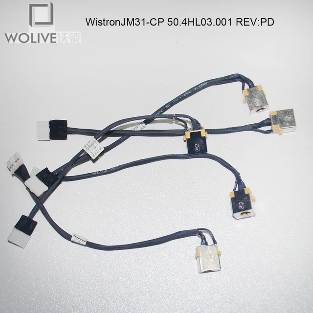 Cheap Wolive 5pcs/ bag    DC jack for laptop dc socket for wistron JM31-CP50.4HL03.001 REV:PD