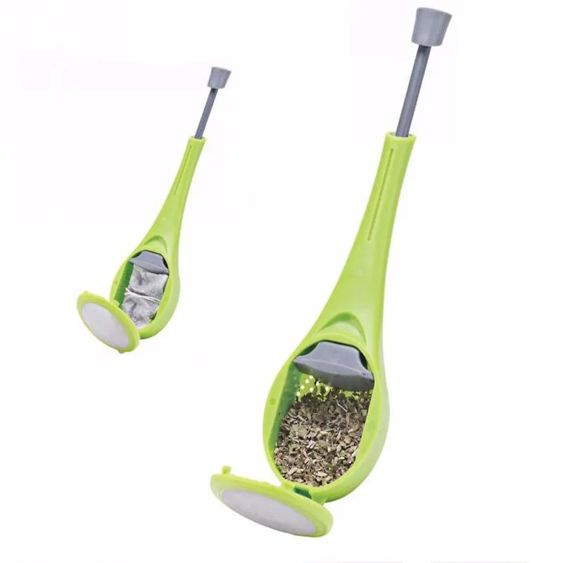 

1 Pc Total Tea Infuser Silicone Tea Filter Tea Filter Gadget Measure Swirl Steep Stir Press Food Grade Plastic Strainer