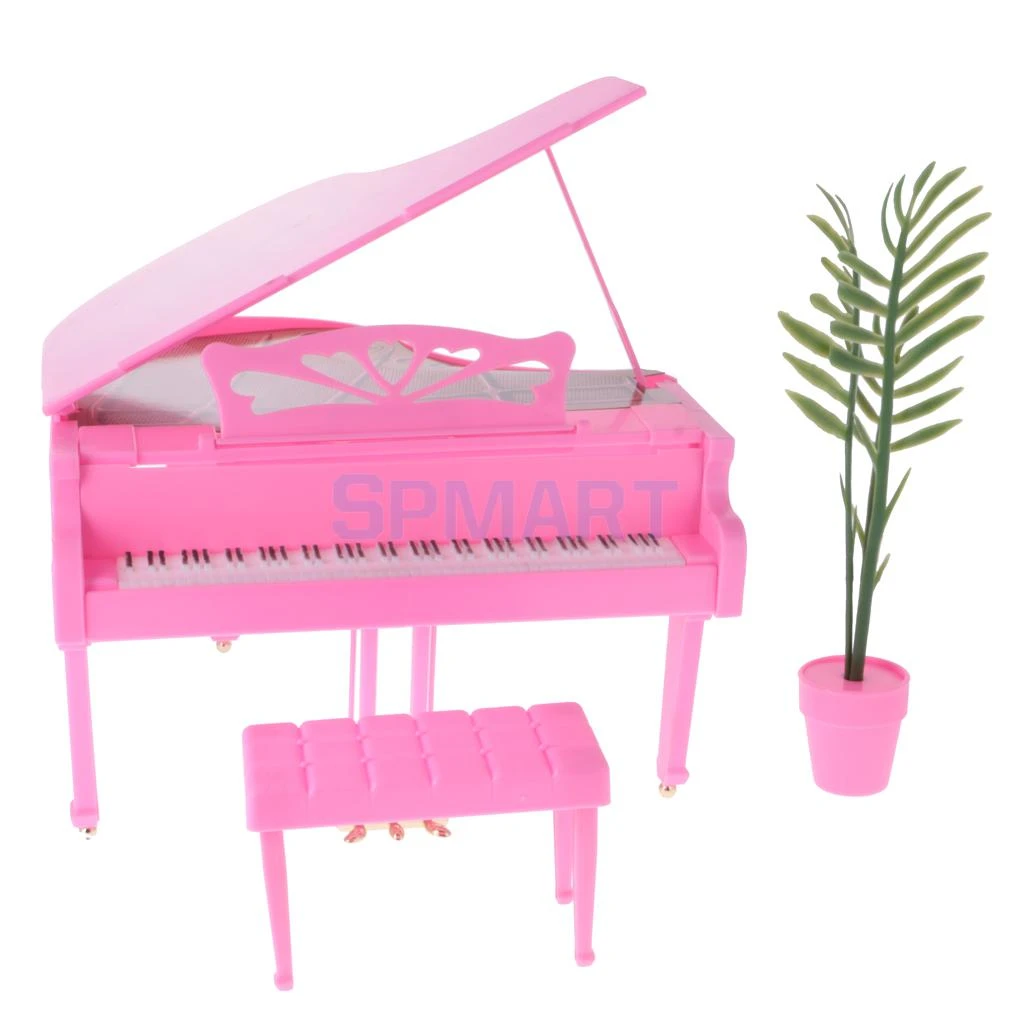 barbie piano set