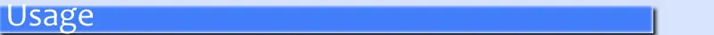 usage