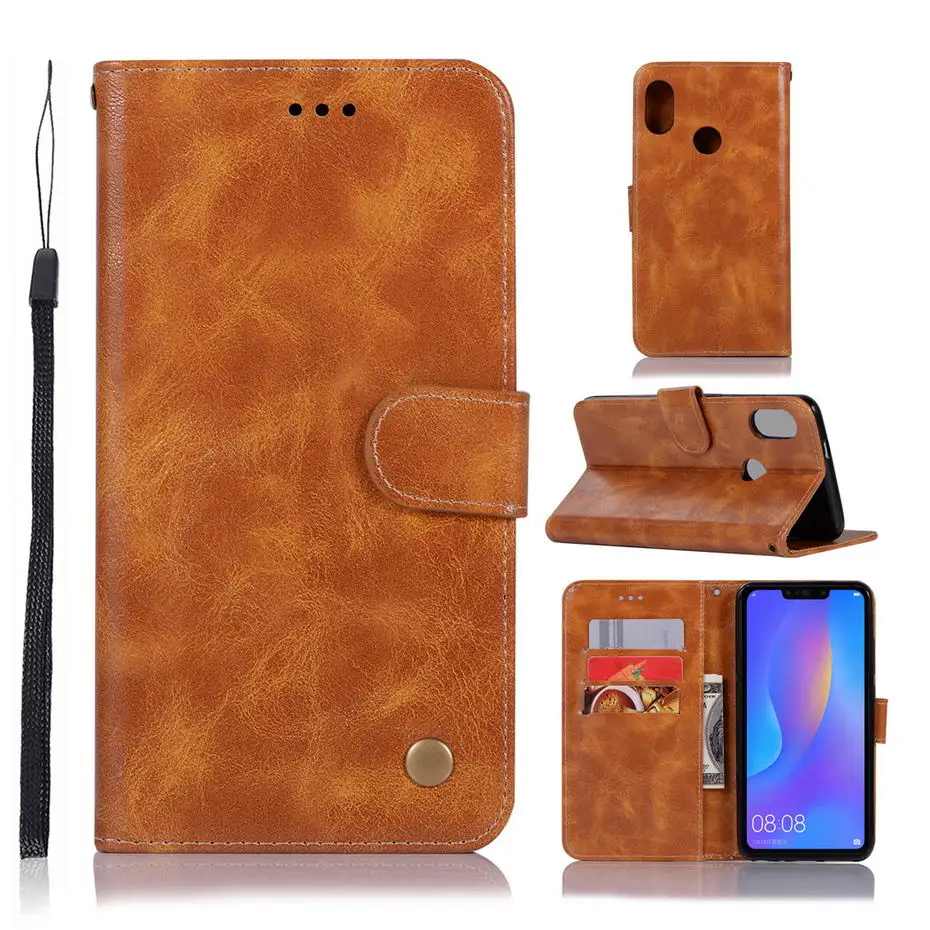 

PU Leather Case For Honor 8C BKK-L21 Case 6.26 Phone Case For Huawei Honor 8C 8 C BKK-L21 BKK L21 Honor8C Case Flip Cover