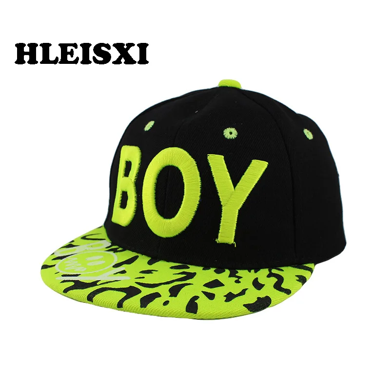 

HLEISXI New Arrival Children Letter Baseball Caps Adjustable Boys Cap Hip Hop Casual Hat Children Gorras Summer Snapback Sale