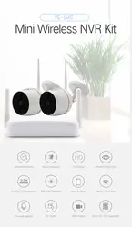 Yobang безопасности Видео Открытый IP камера 1080 P Wi Fi Мини 4CH NVR комплект беспроводной CCTV дома системы скрытого видеонаблюдения